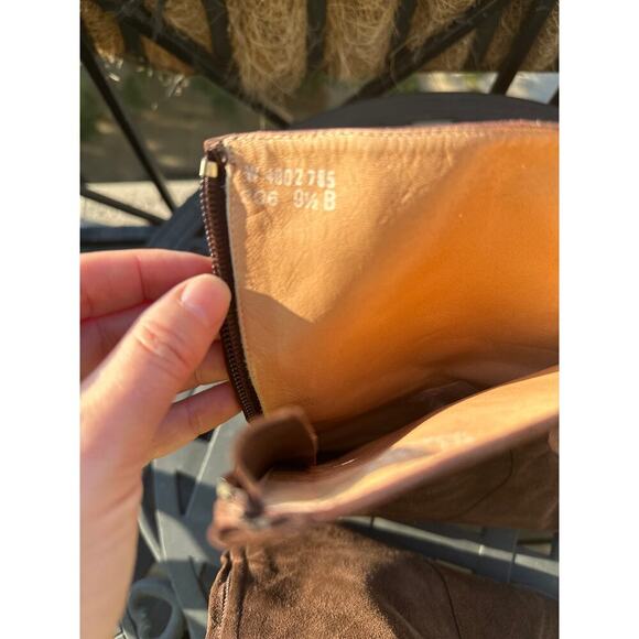 Ralph Lauren Collection Suede Women's Boots Dark Chocolate Brown 9.5 Shoes - Picture 5 of 7